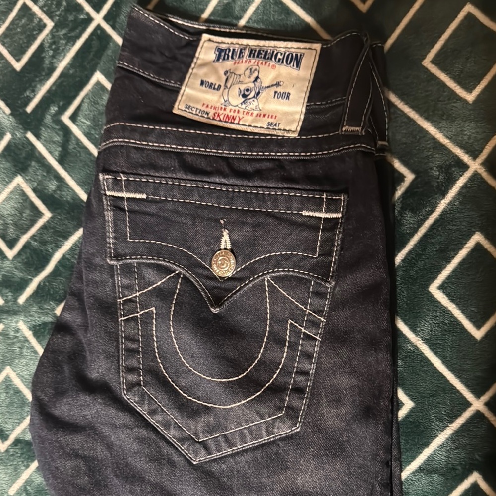 True Religion Men's Skinny Jeans - Dark Blue